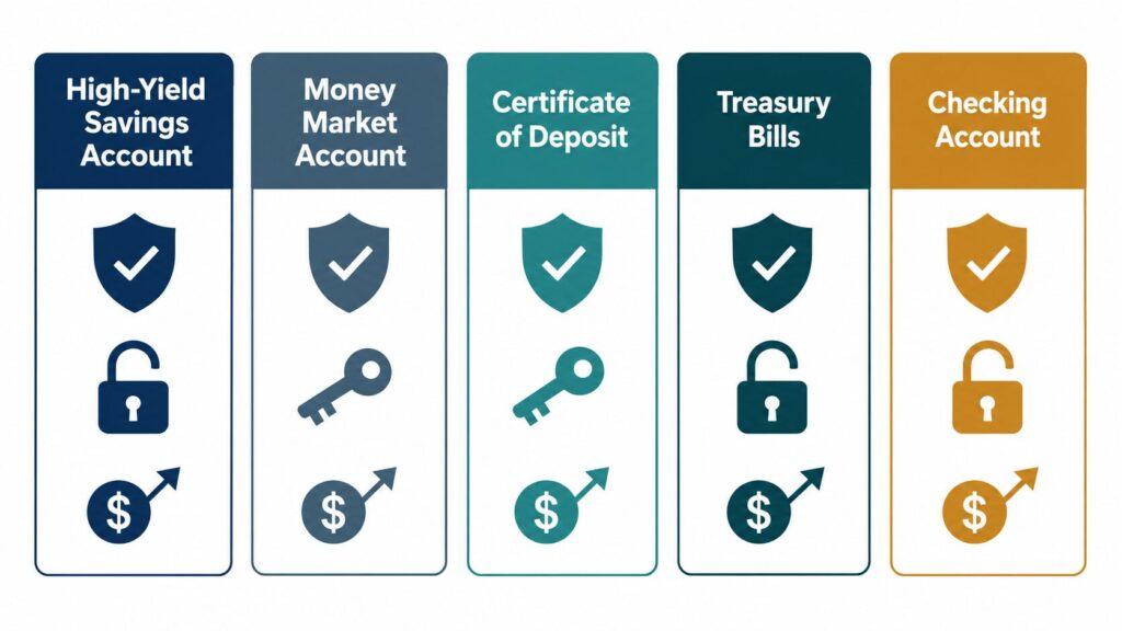 best places to keep cash when interest rates are high comparison