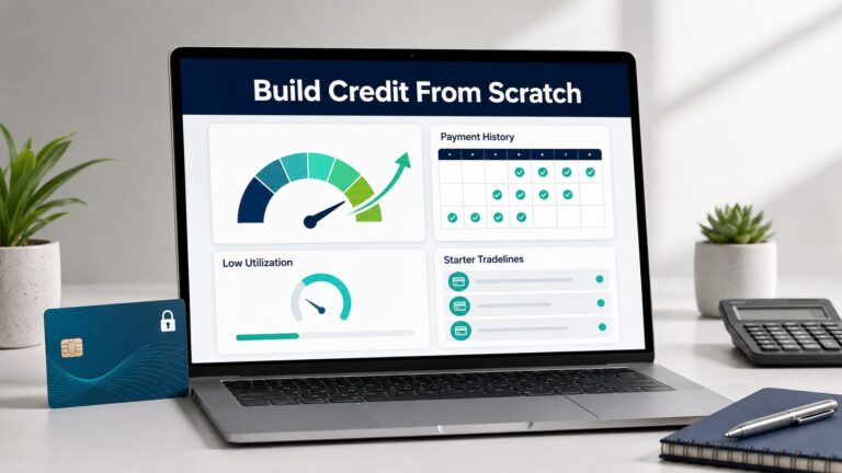 How to build credit from scratch using payment history, low utilization, and starter tradelines